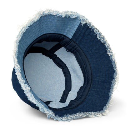 Distressed denim bucket hat - House of S & N