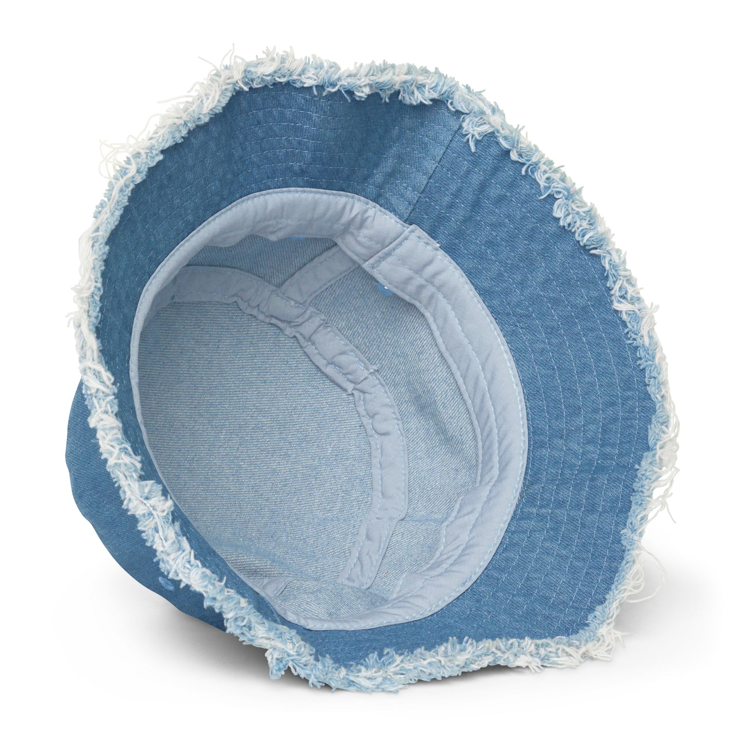 Distressed denim bucket hat - House of S & N